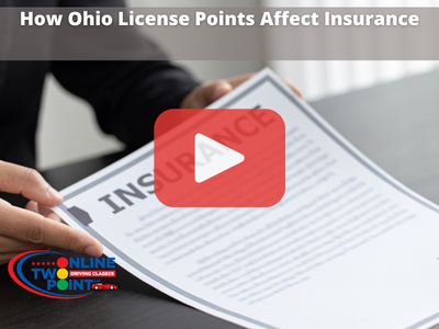 Person holding paper owith words insurance, red olay buttom overlay and Improve Driving logo.